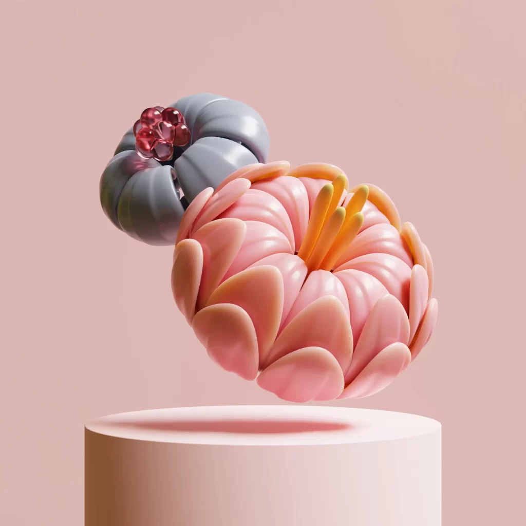 3D UI Design Element